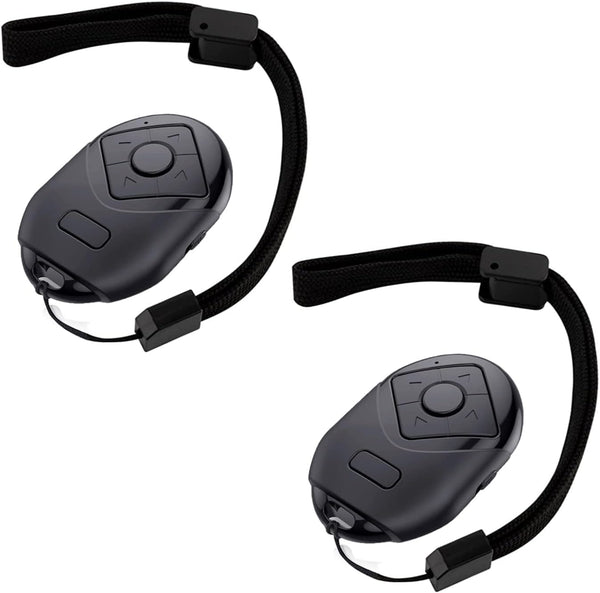 TikTok Remote Control for Android Smartphone (2 Pack), Page Turner for Kindle App, Bluetooth TIK Tok Video Scrolling
