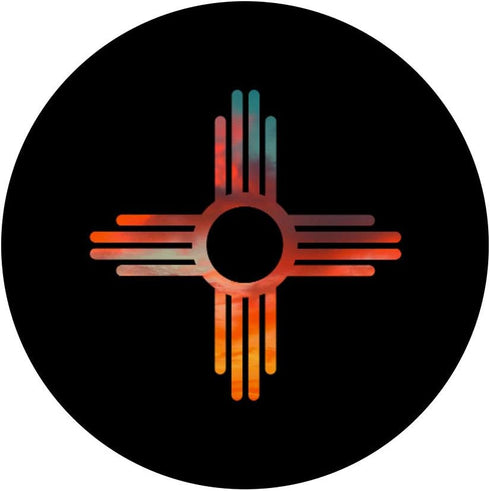 New Mexico State Zia Vintage Retro-Modern Design PopSockets PopGrip: Swappable Grip for Phones & Tablets