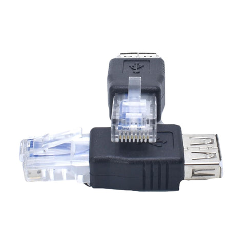 Rooyar USB 2.0 to Ethernet RJ45 Networking Adapter USB Transfer Networking Plug Adapter