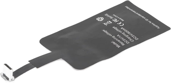 Qi Type C Ultra Thin Charging Receiver, Type C DC 5V/800mA Universal Charger Adapter for Mobile Phone