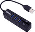 AkoMatial 3 2.0 Portable High Speed Multifunction Ports USB SD/TF Card Reader Hub Adapter Splitter Combo for Computer