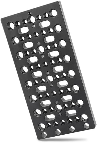 Multifunctional Cheese Plate with 1/4" 3/8" Threads - Easy Switching Plate for Railblocks and Camera DIY Accessories