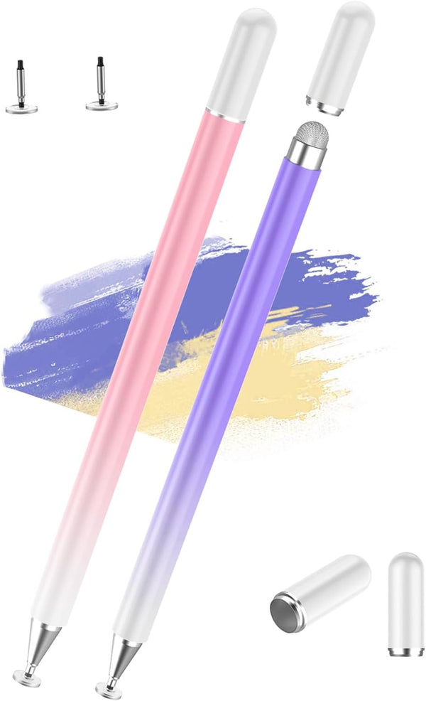Stylus Pens for Touch Screens (2PCS), Luntak High Precision Magnetic Disc Universal Stylus Pen for iPad, 2 in 1