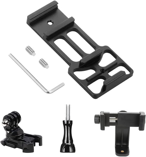 Picatinny Rail Mount Clamp Holder for Guns, Compatible with GoPro Hero Cameras, POV Accessories