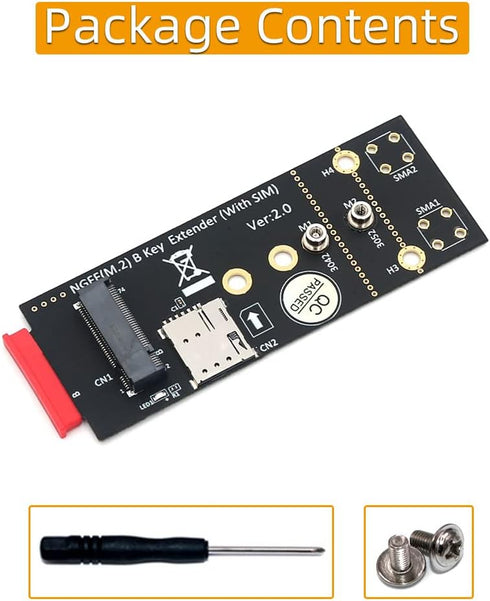HLT M.2(NGFF) 3G/4G/5G Key B Adapter with SIM Card for Module