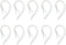 Replacement Ear Hooks for Bluetooth Earbuds M165 M180 - 5 Pairs (Type A)