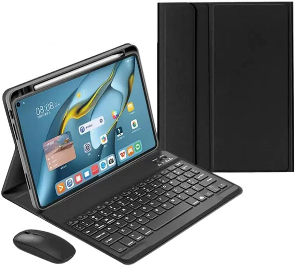 Keyboard Case Mouse Compatible with iPad Mini 6th Generation 2021, Removable Bluetooth Keyboard, Pencil Charging, Black