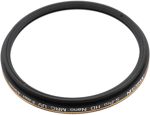 49mm UV Filter, S-Pro HD Nano MRC Ultraviolet Protection Filter, Multicoated, Ultra-Slim, Lens Cloth Kit
