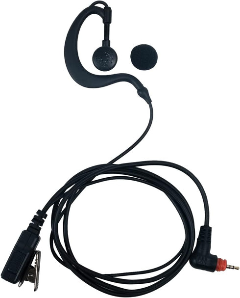 Earpiece Headset for Motorola Walkie Talkie SL300 SL3500e SL7550 SL7580 SL7590, with G Shape Earpiece and PTT Mic