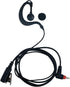 Earpiece Headset for Motorola Walkie Talkie SL300 SL3500e SL7550 SL7580 SL7590, with G Shape Earpiece and PTT Mic