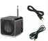 Longben MP3 Bluetooth Speaker,Digital Mini Portable FM Radio Radio mini Speaker USB SD TF Card Audio Player (Black)