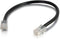 C2G/Cables to Go 26374 Cat5E Non-Booted Unshielded (UTP) Network Patch Cable, Black, 1 Foot