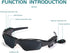 Stereo Bluetooth 5.0 UV Protection Sunglasses, Hands-Free Calling, Polarized Lenses, Connect with Mobile Phones and