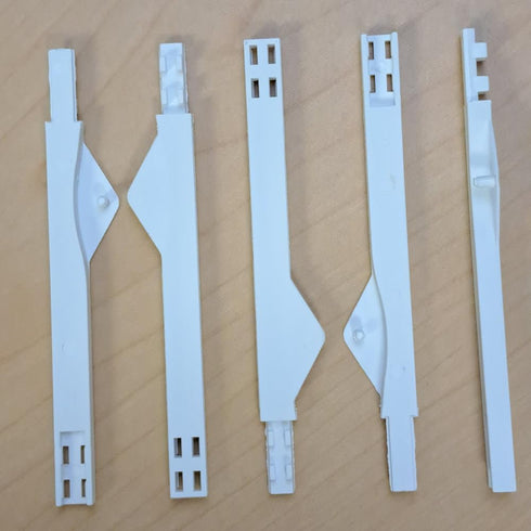 Blind Shade Repair 5pc - Shutter Clearview Joiner White (3 1/2" Long)