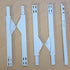 Blind Shade Repair 5pc - Shutter Clearview Joiner White (3 1/2" Long)