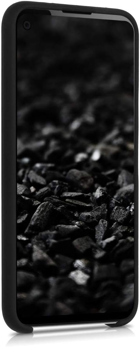 kwmobile TPU Silicone Case for Google Pixel 4a, Soft Finish Phone Cover (Black Matte)