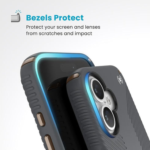 Speck Presidio2 16 Grip Case for Apple iPhone (Gray)