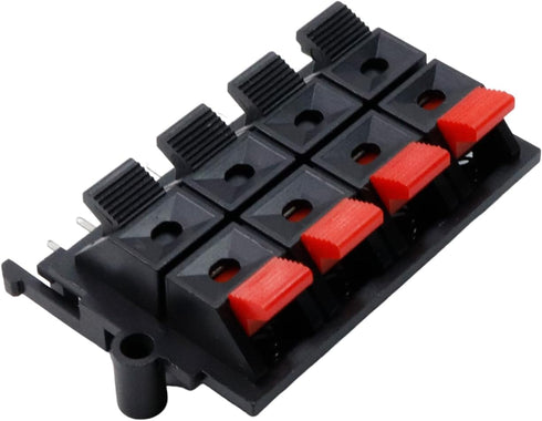 WP8-15 Spring Speaker Terminal Clip Push Release Connector Cable Terminals Strip Block, 5Pcs