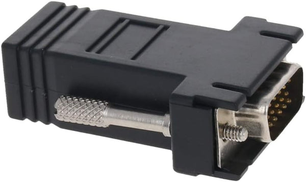 Fielect 2Pcs DB15 to RJ45 Adapter, VGA Extender Ethernet Adapter, Male-to-Female