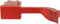 Haoge THB-QR Metal Hot Shoe Thumb Up Rest Grip for Leica Q2 Camera, Red