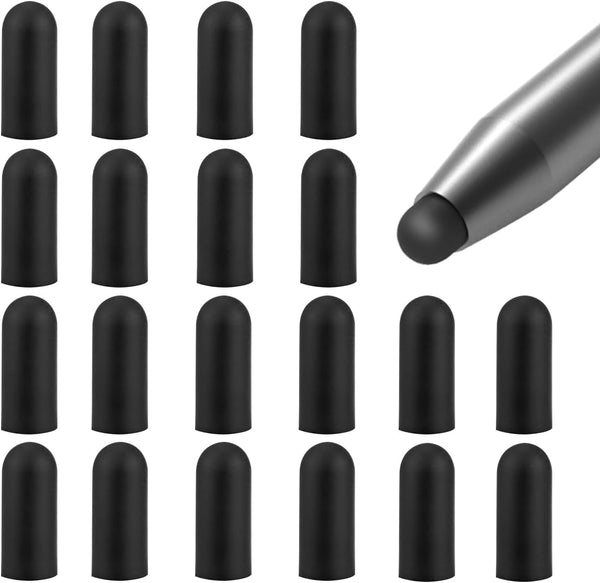 20Pcs Replacement Tips for Touch Screen Pens, Silicone Rubber Tips (9 * 20mm)