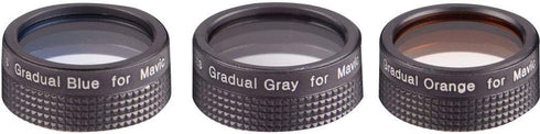 Vivitar Digital Concepts Camera Lens Filter Kit for DJI Mavic Drone - Includes Gradual Blue, Orange, Gray Filters