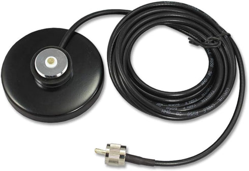 ExpertPower NMO Magnetic Antenna Mount Base with 16.4 ft RG-58U Coax &