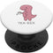 Tea Rex Dinosaur Cartoon Lover Funny Cute Dino PopSockets Swappable PopGrip Design
