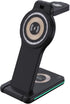 OTM Essentials 3-in-1 Wireless Charger, Fast Charging Station for iPhone, Smartwatch, and Wireless Earbuds, Portable
