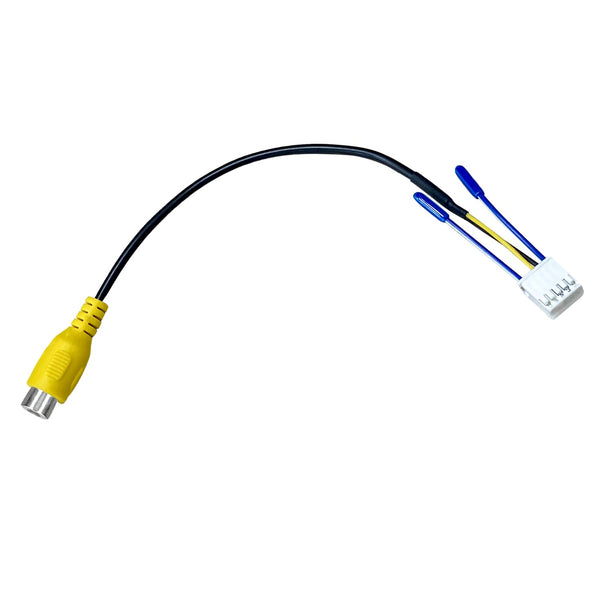 JUNMUL 10 Pin RCA Cables Vehicle Backup Cameras Video Input Plug Adapter, Car