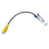 JUNMUL 10 Pin RCA Cables Vehicle Backup Cameras Video Input Plug Adapter, Car
