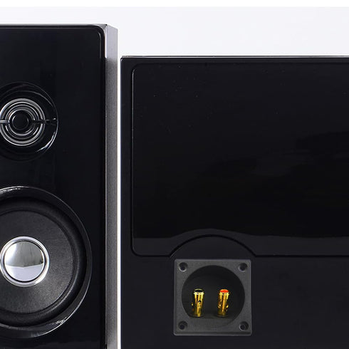 Speaker Box Terminal Cup, 3.1” Round Push Spring Loaded Jacks, Double Binding Post Terminal Plates, 6 Pack