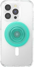 Translucent Mint PopSockets Phone Grip with MagSafe Compatibility, Wireless Charging Compatible Phone Holder.