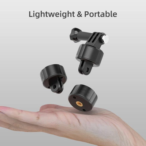 SUREWO Quick Release Base Mount Kit for GoPro, Magnetic Suction & Swivel Lock Adapter for GoPro Hero Series