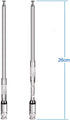 BINGFU 20-1300MHz 8 2-Pack Police Scanner Antenna Sections Telescopic BNC Male Antenna Compatible with Uniden Whistler