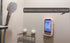Waterproof Phone Case Bathroom Folding Holder, 360 Degree Rotating Wall Mounted Mobile Phone Case, Pink