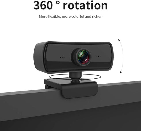 BaoFufc 2040x1080P 2K Webcam with Microphone for Desktop Laptop Computer Meeting Streaming Camera USB Cover