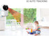 Tuya 3MP Indoor Pan-Tilt Smart Camera for Home Security, Motion Tracking, 2-Way Audio, Compatible with Alexa & Google