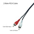 ZHLATECK 3FT 2-RCA 2-RCA 2-Pack RCA Stereo Audio Cable, Male to Male Cable Compatible for Amplifier Speaker VHS VCR DVD