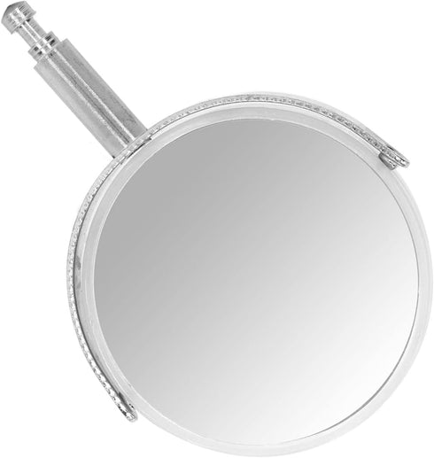 Microscope Plane Concave Reflector, 360 Degree Rotation Light Gathering for Experiments - Metal Bracket