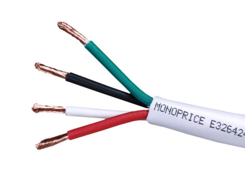 Monoprice 50ft 16AWG CL2 Rated 2-Conductor Loud Speaker Cable for In-Wall Installation