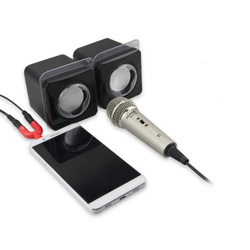 3.5mm Stereo Splitter Y Adapter - Audio to Mic Headset Jack Plug, Black