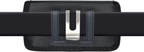 Horizontal Pouch Compatible with Apple iPhone SE 2022, SE 2020, iPhone 8 or 7, Heavy Duty Rugged Nylon Canvas Case