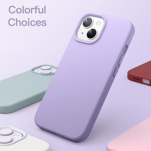JETech Silicone Case for iPhone 13 - 6.1-Inch Silky-Soft Touch Full-Body Protective Phone Case, Shockproof Cover with