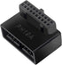 USB 3.0 90 Degree Motherboard Adapter, 19 Pin/20 Pin Male to Female Extension Adapter for Desktop