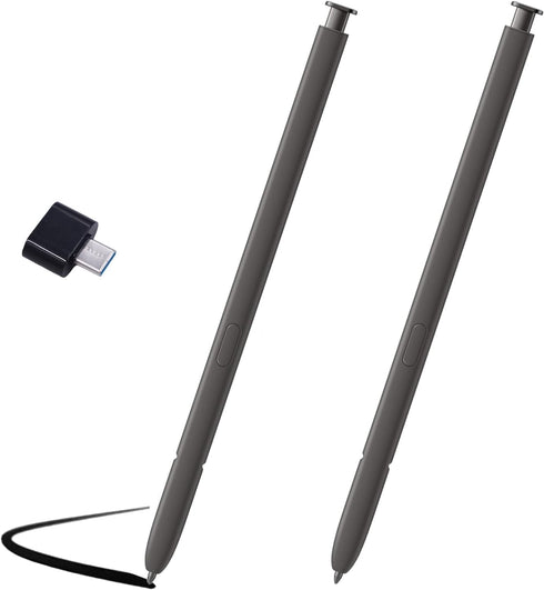 2 Pack Galaxy S24 Ultra S Pen Replacement for Samsung Galaxy S24 Ultra 5G Stylus Pen Without Bluetooth (Dark Gray)