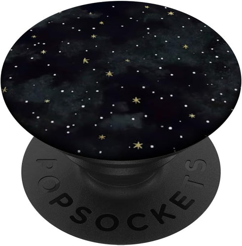 Galaxy Outer Space Universe Stars Cosmos PopSockets Standard PopGrip Black