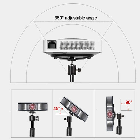 Projector Tripod Stand, Portable Floor Stand 17" to 39", Folding Tripod Stand for Small Projector, Camera, Webcam