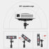 Projector Tripod Stand, Portable Floor Stand 17" to 39", Folding Tripod Stand for Small Projector, Camera, Webcam