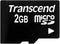 Transcend TS2GUSDC 2GB MicroSD Flash Memory Card Without SD Adapter